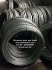Adhesive Flexible Galvanized Wire Cable , Guy Strand Wire 1.0mm-4.8mm Size