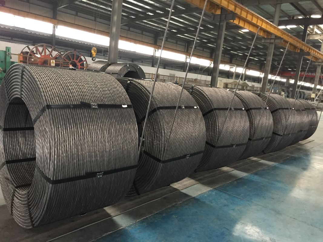 15.24mm ASTM 1860MPa Low Relaxation Carbon Steel PC Wire Strand