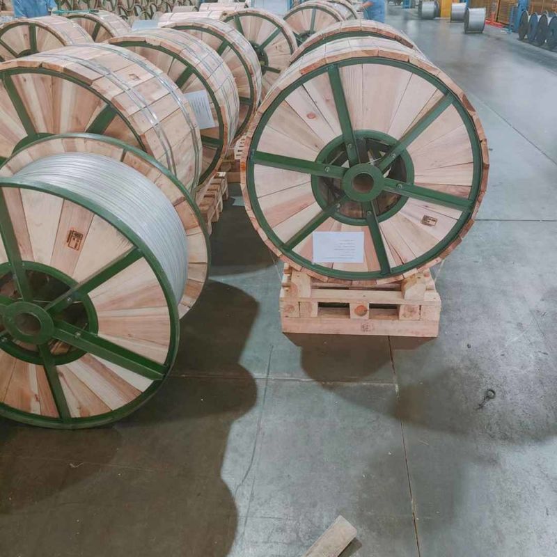 Acs Aluminium Clad Steel Wire For Overhead Conductor , Steel Cable Wire